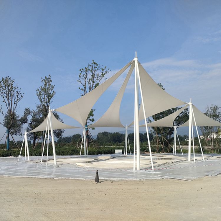 厚朴膜结构 膜结构游乐场 遮日挡雨 承载力好 结构稳固