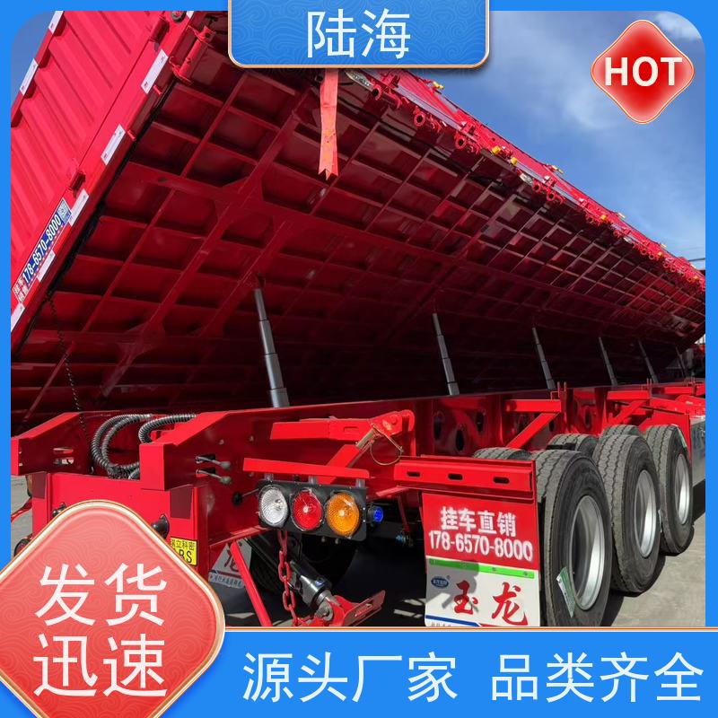 源头工厂 轻体物料半挂车 整车自重5.4吨 60标箱 整车自重5.4吨 60标箱