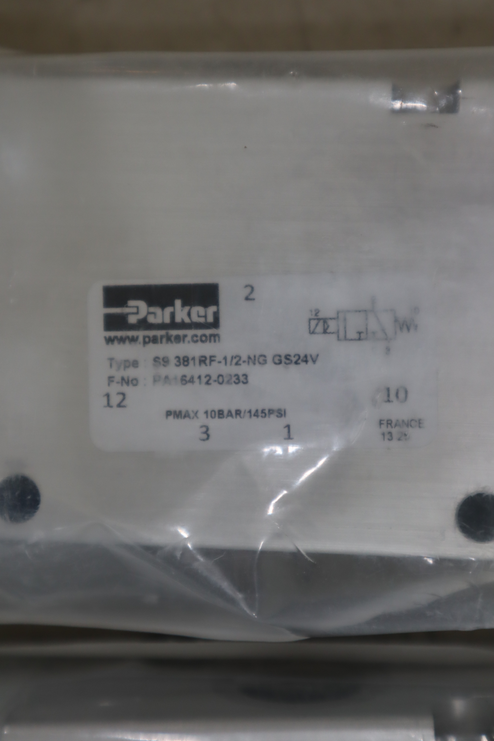 S9 381RF-1/2-NG GS24V PA美国派克PARKER气动阀