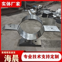 桥梁管卡 PVC管排水专用U型卡 双半圆镀锌抱箍卡箍 海晨