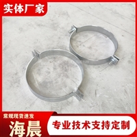 双顶抱箍 高强度电缆直线单顶抱箍 焊接加工电力铁附件 海晨