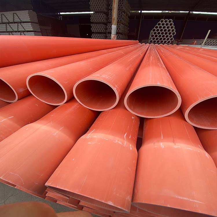 通讯电缆保护管 电力工程高压 抗压抗拉性能高 橘红色电缆保护管