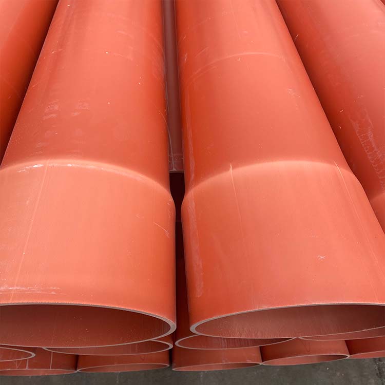 橘红色电力电缆保护 绝缘穿线管 建筑工程用 通讯电缆使用