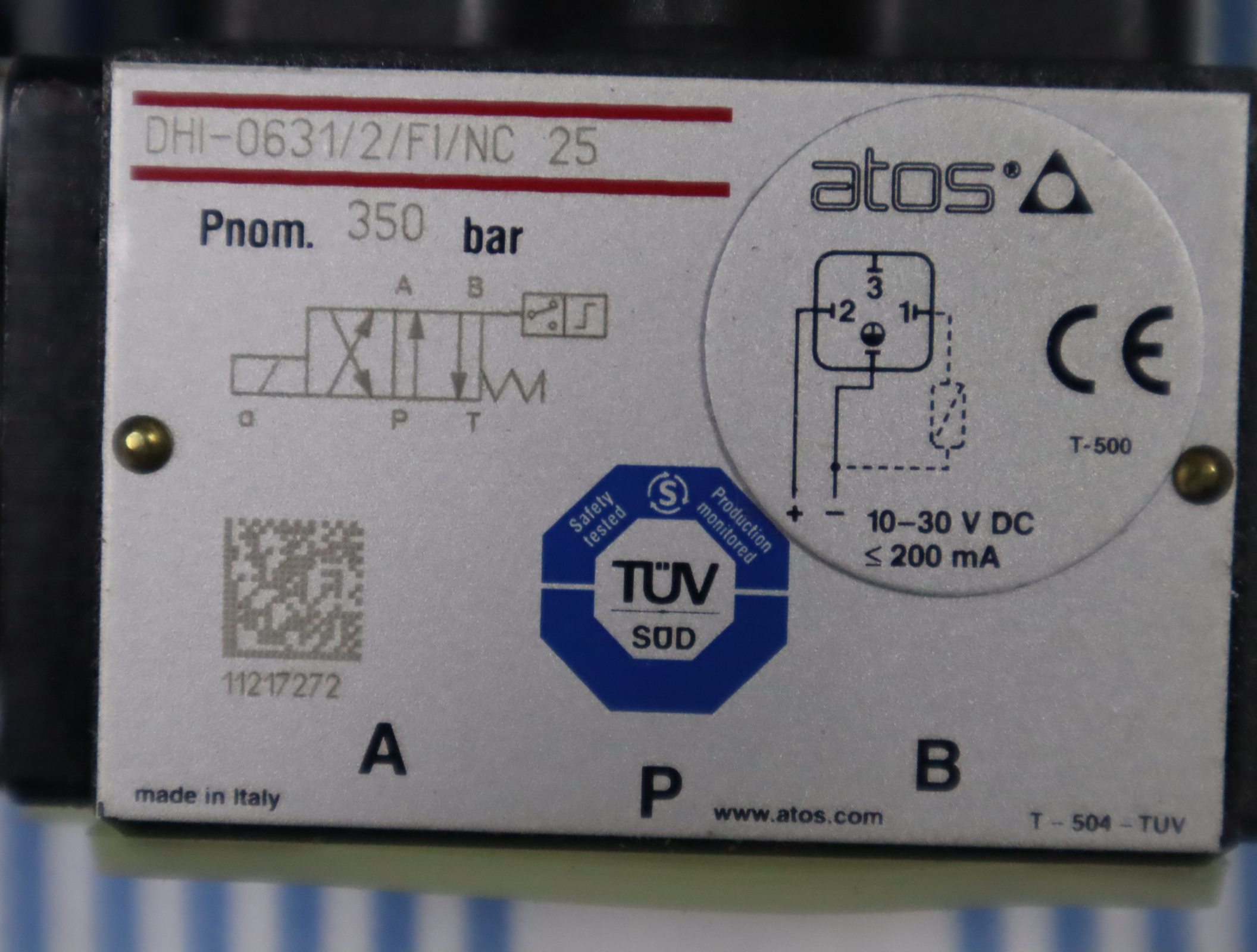 DHI-0631/2/FI/NC 25 意大利阿托斯ATOS防爆电磁阀 6通经意大利产