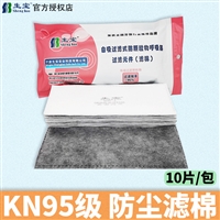 生宝3002DR-L活性炭过滤棉防烟防尘防工业粉尘KN95配3002防尘面具