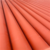 地下管线工程 橘色电力排管 高压电力电缆保护管 CPVC塑料管