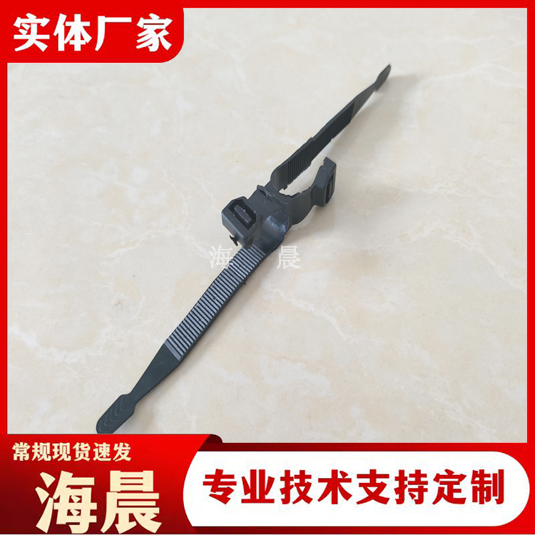 十字型钢筋绝缘卡扣 十字绑扎带黑色 海晨生产
