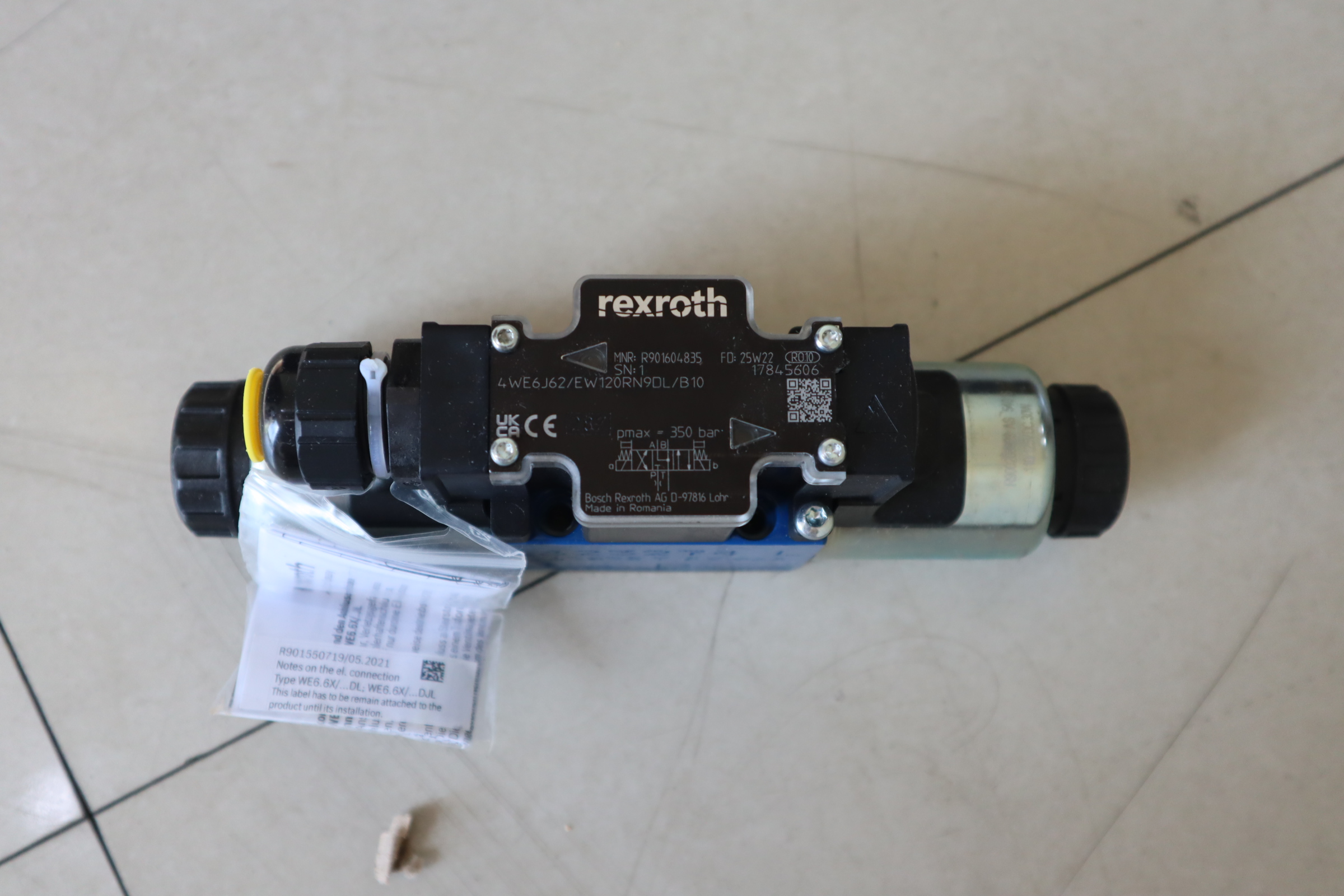 4WE6J62/EW120RN9DL/B10 R901604835 德国力士乐REXROTH电磁阀