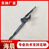 十字型钢筋绝缘卡扣 十字绑扎带黑色 海晨生产