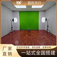 视讯天行 虚拟演播室麦克风套装 领夹式电容麦频道切换 导播制作