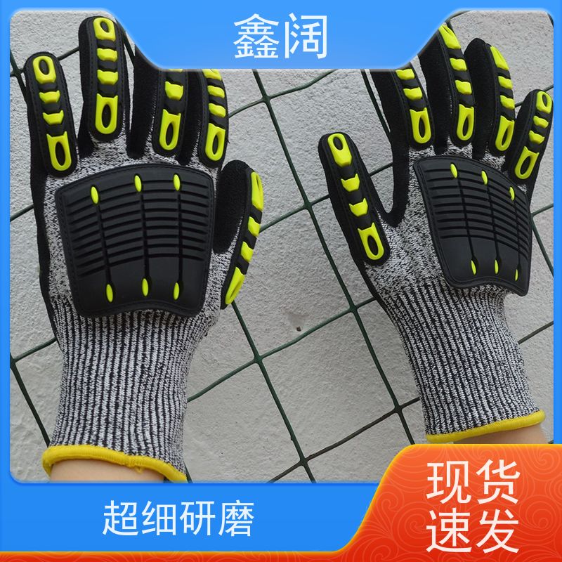 强韧防护层 鑫阔抗冲击手套 防冲击手套（防震劳保手套） 碳纤维护甲+透气网布 搬运/制造场景专用 抗冲击手套 防冲击手套抗冲击力强