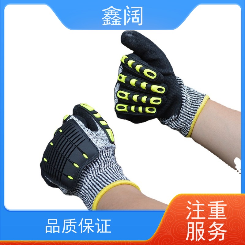 劳保必备款 鑫阔抗冲击手套 防冲击手套（防冲击作业手套） HPPE材质+关节防护 矿山/冶金场景适用 抗冲击手套 防冲击手套耐高温