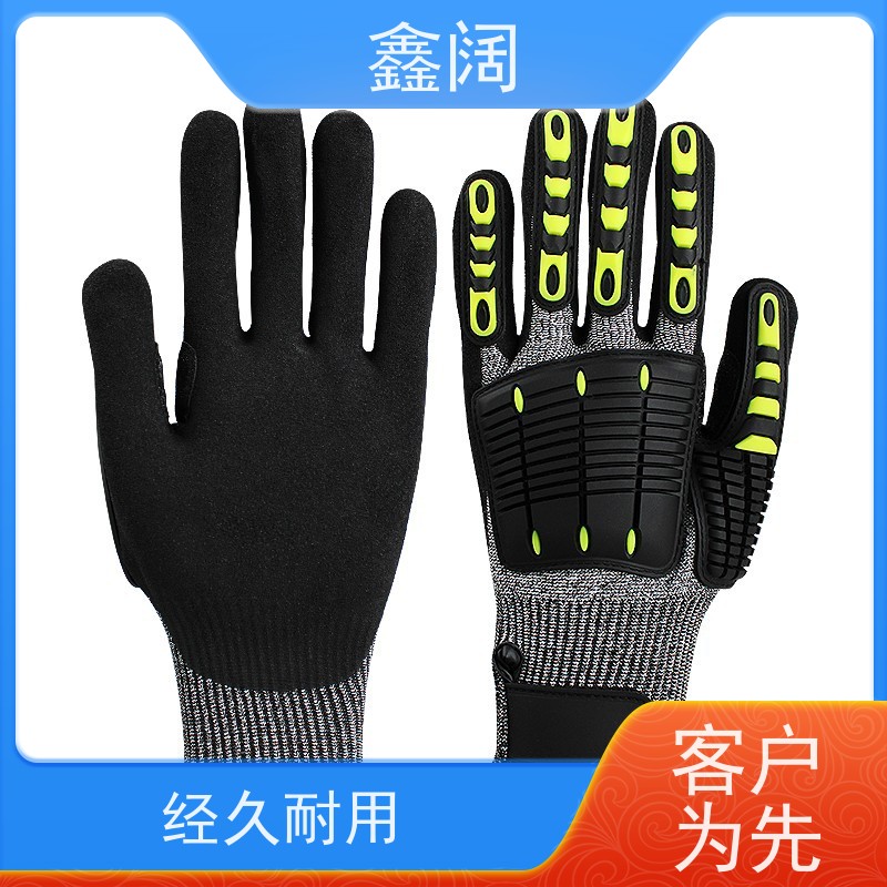 耐用防砸击 鑫阔抗冲击手套 防冲击手套（安全抗震手套） 复合纤维+掌心加厚 装卸/电焊场景推荐 抗冲击手套 防冲击手套防刺穿