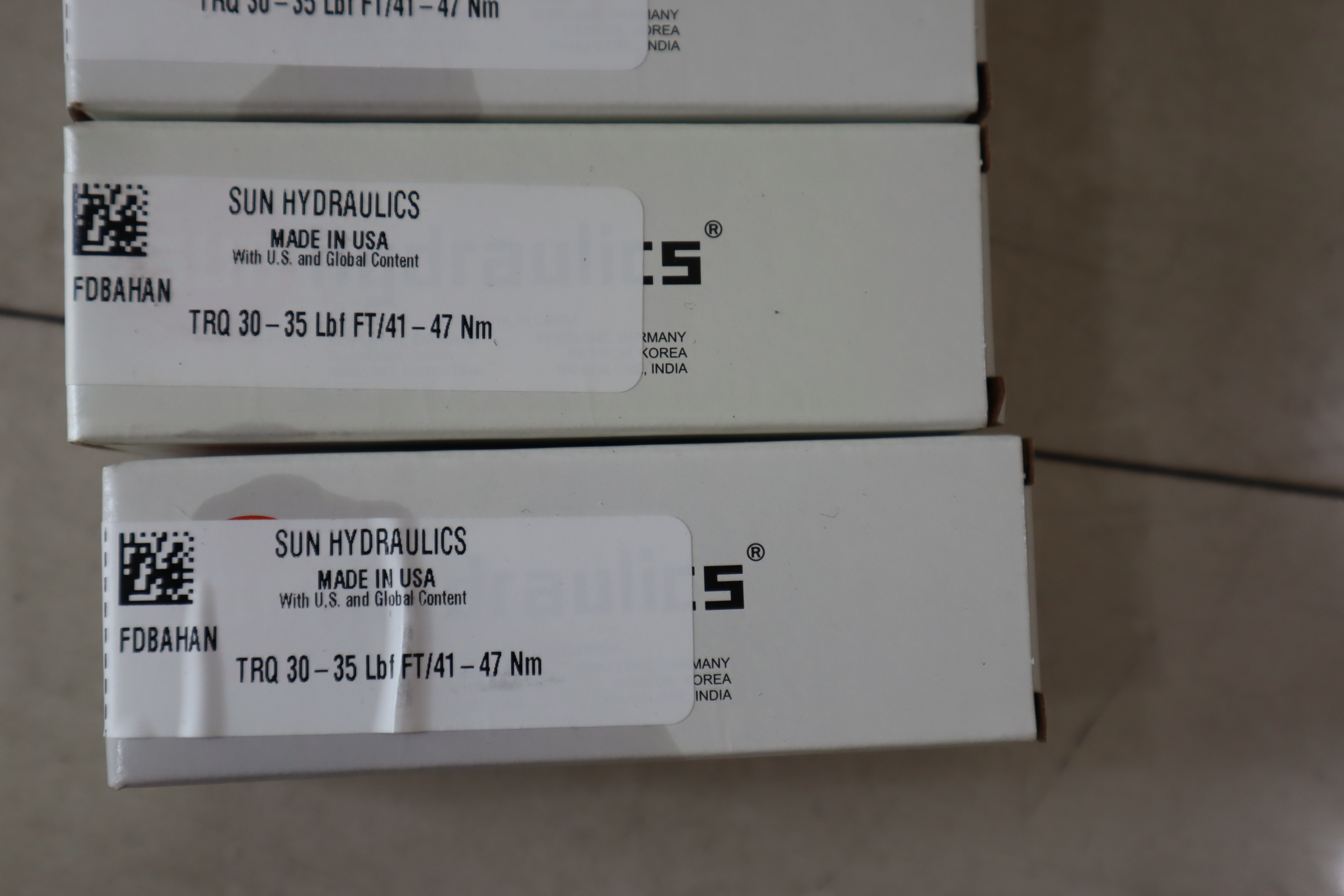 FDBAHAN TRQ30-35LBF FT/41-47NM 美国SUN太阳插装阀