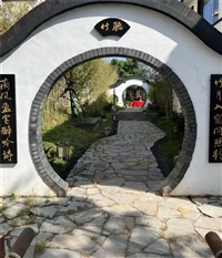 庭院小径 雅典娜灰文化石 天然灰色碎拼石石材 太行灰蘑菇石