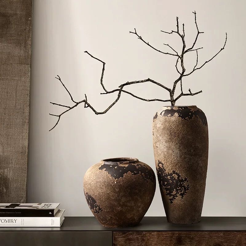 景德镇陶瓷花瓶 侘寂风摆件