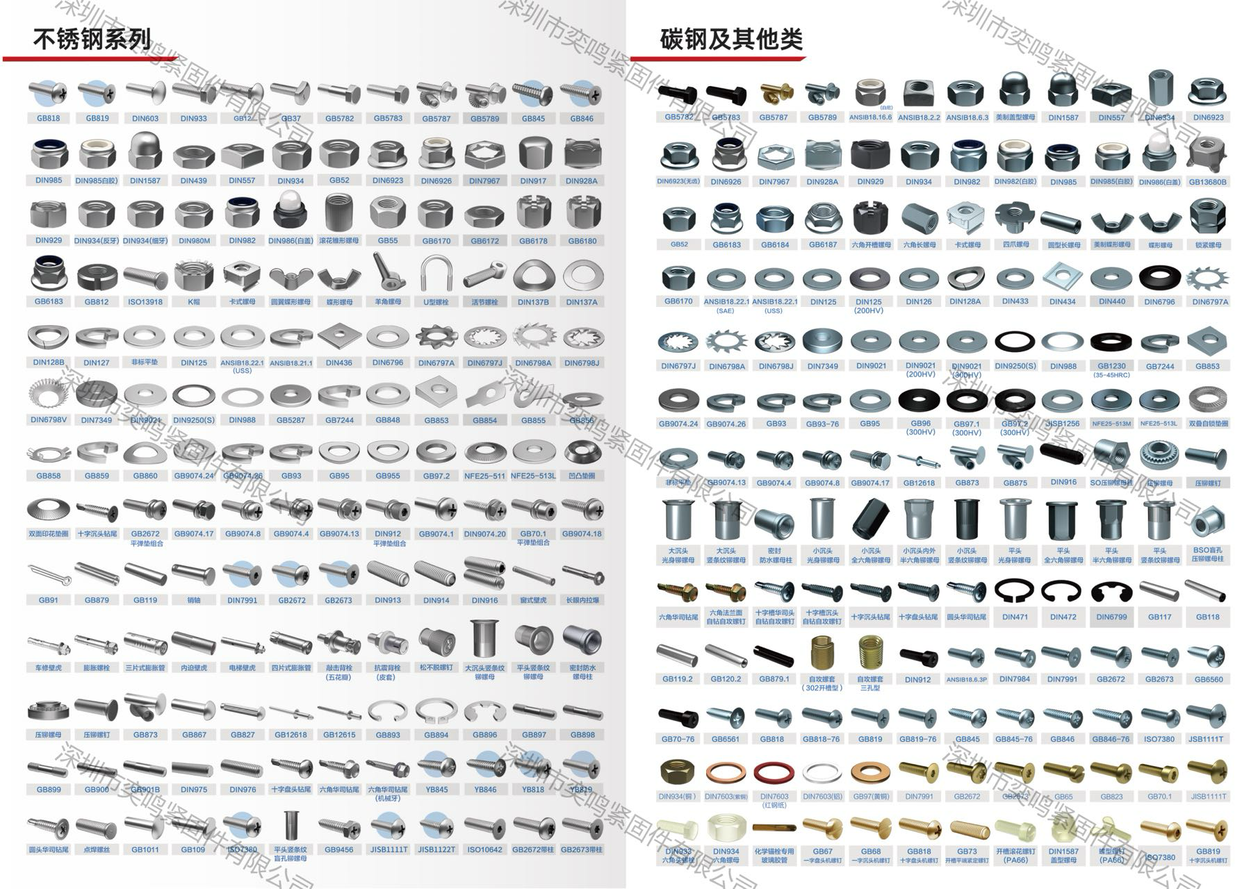 紧固件螺丝螺母
