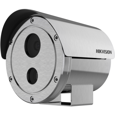 海康威视400万不锈钢双补光变焦防爆摄像头