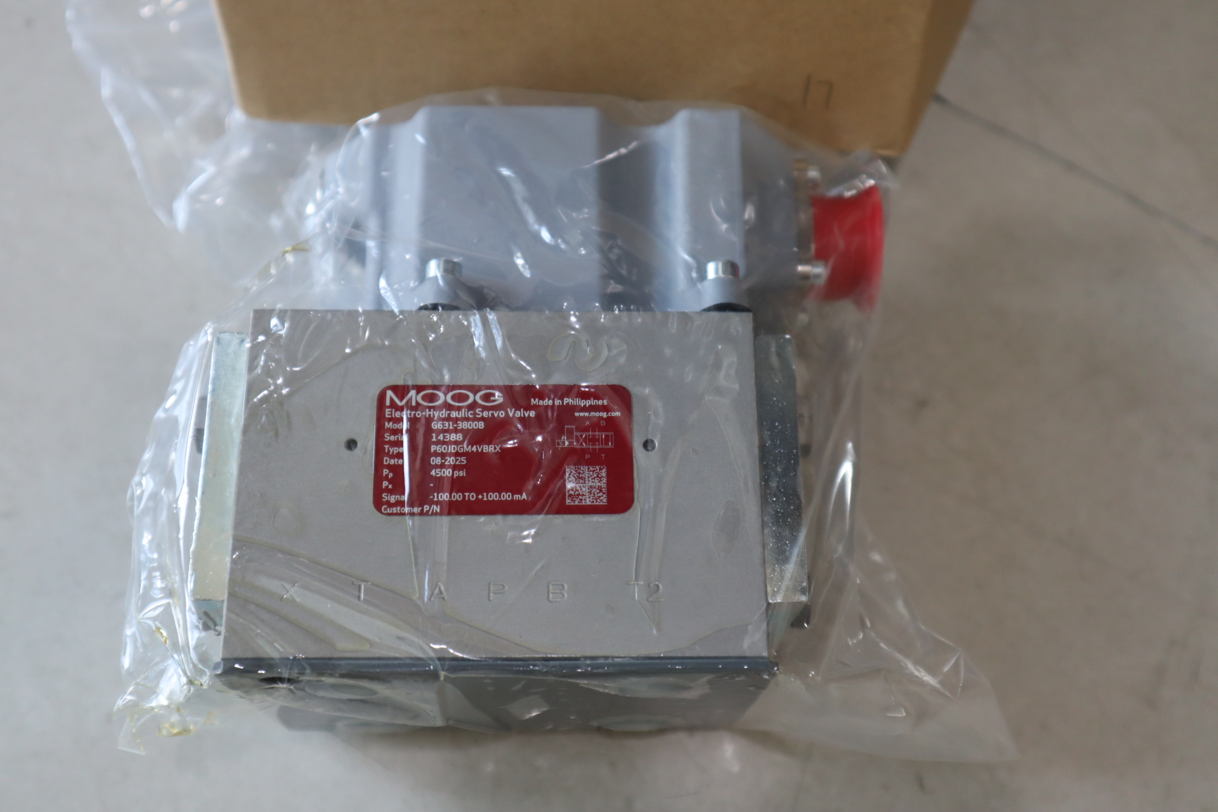 G631-3800B P60JDGM4VBRX 美国MOOG穆格伺服阀 菲律宾Philippines