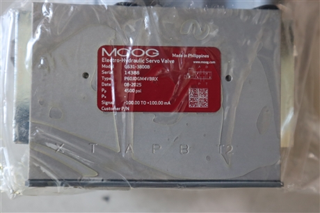 G631-3800B P60JDGM4VBRX 美国MOOG穆格伺服阀 菲律宾Philippines