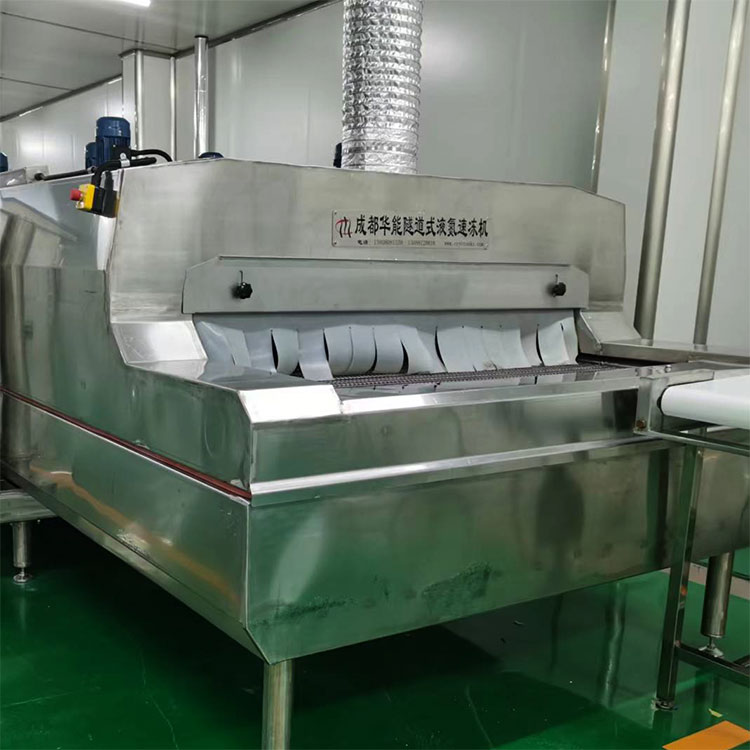 华能低温 丸子隧道式液氮速冻机 速冻海鲜设备厂 速冻流水线 SDS-12