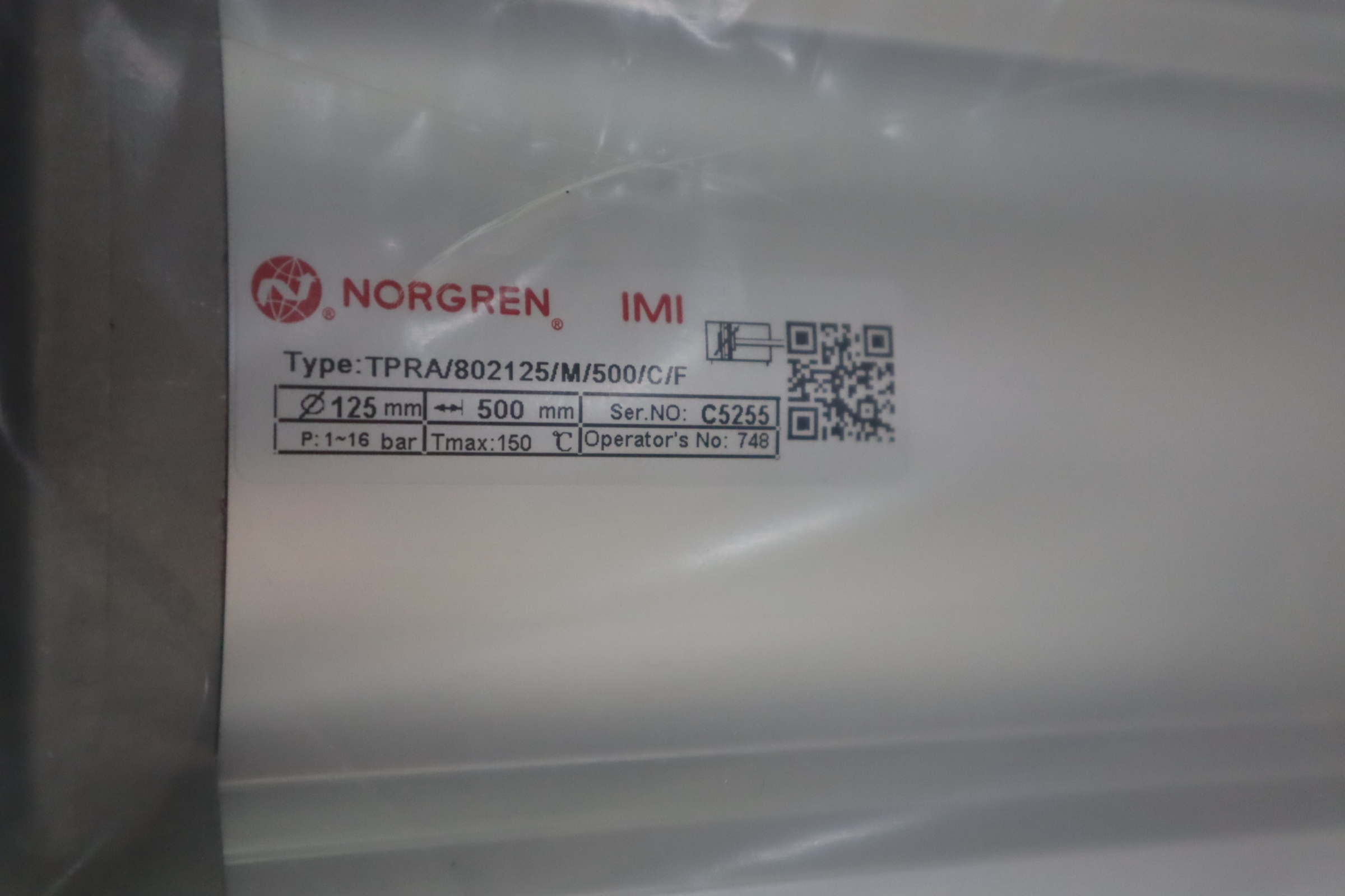 TPRA/802125/M/500/C/F NORGREN IMI 诺冠气缸 125mm 500mm C5255