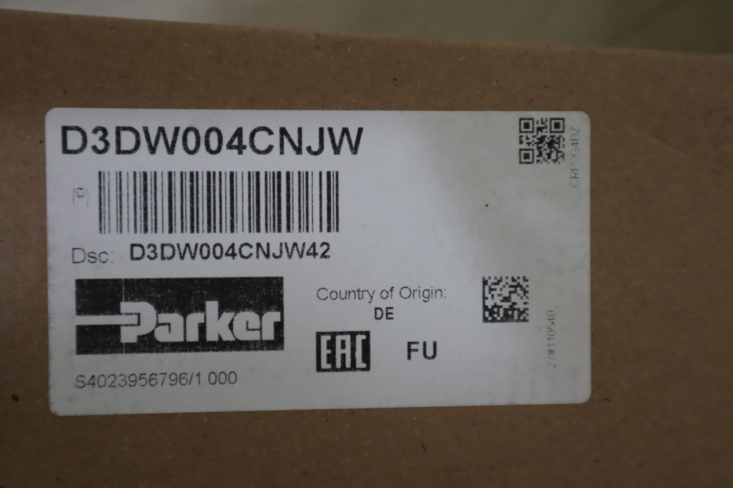 D3DW004CNJW42 D3DW004CNJW 美国派克PARKER电磁阀SD3DW004CNJW