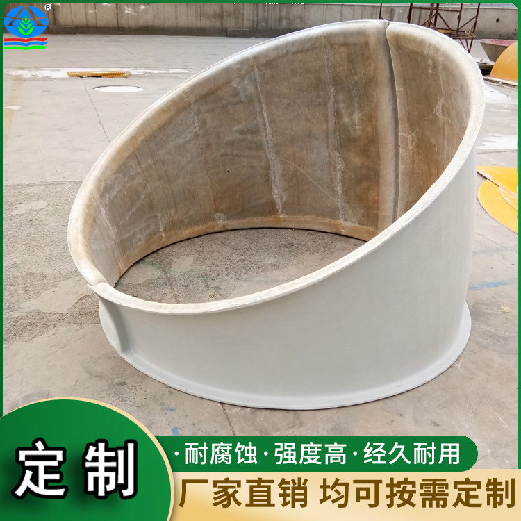 高强度冷却塔风筒 抗风抗压 玻璃钢围板保障冷却系统安全运行