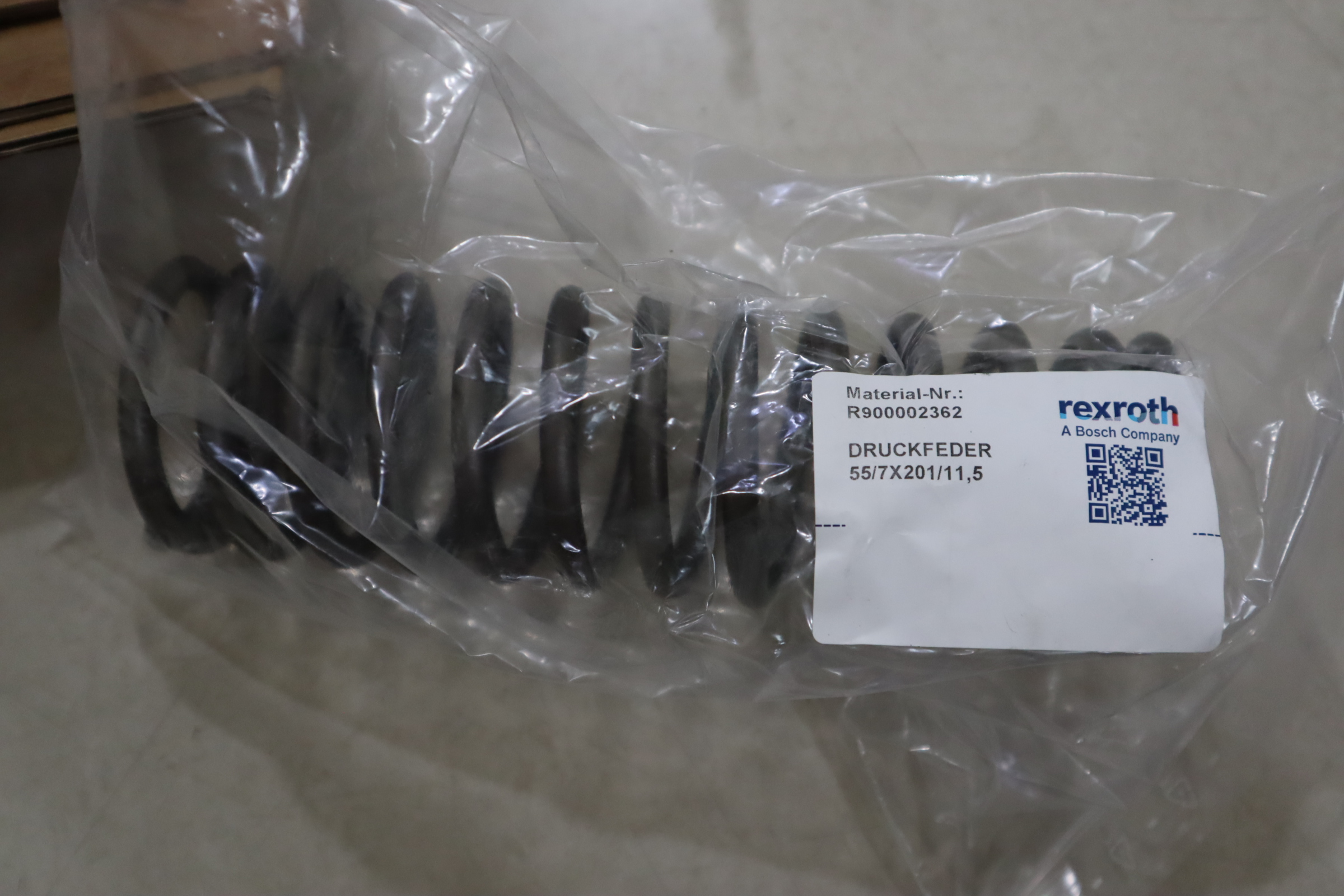 R900002362 DRUCKFEDER 55/7X201/11,5 德国力士乐REXROTH配件