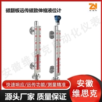 磁致伸缩远传液位计UHZ-65NF-D411F防腐PTFE内衬316接液材质
