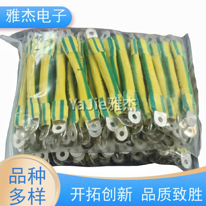 镀锡铜桥架接地线法兰跨接线2.5 6/4平方30公分黄绿双色铜网编织线