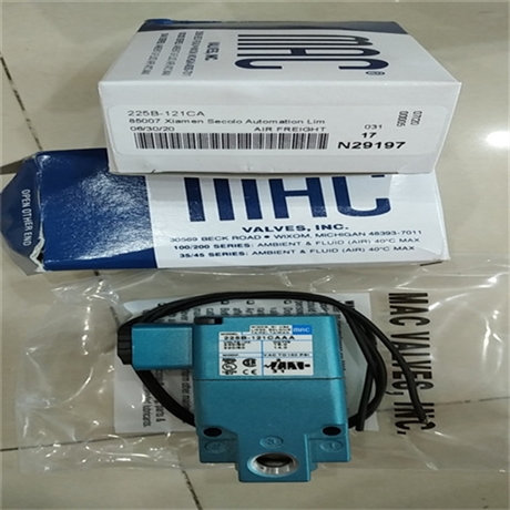 美国MAC两位两通电磁阀117B-611JB