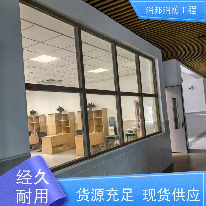 阻挡大火用 甲级塑钢耐火窗 阻燃耐高温 稳定性高 消邦消防工程门窗