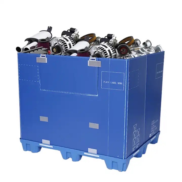 物流高冲击强度pp蜂窝板阻燃围板箱回收循环使用汽车零部件承重高