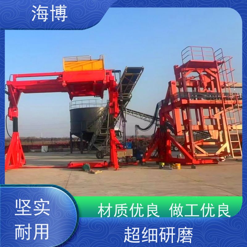 海博 40英尺 大幅提升集装箱装卸效率 液压升降翻转装置 轮胎式