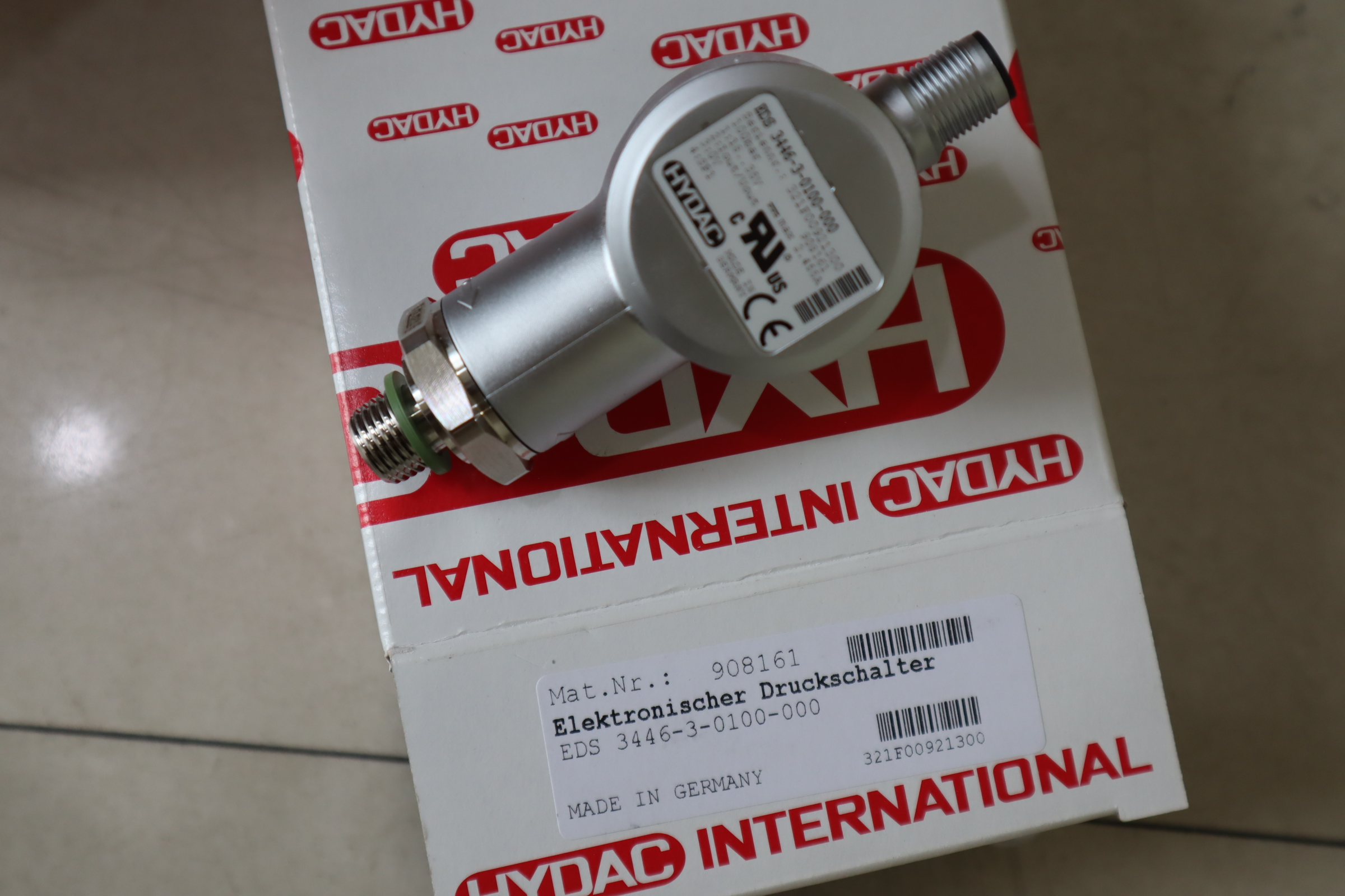 EDS 3446-3-0100-000 908161 德国贺德克HYDAC压力传感器德国产