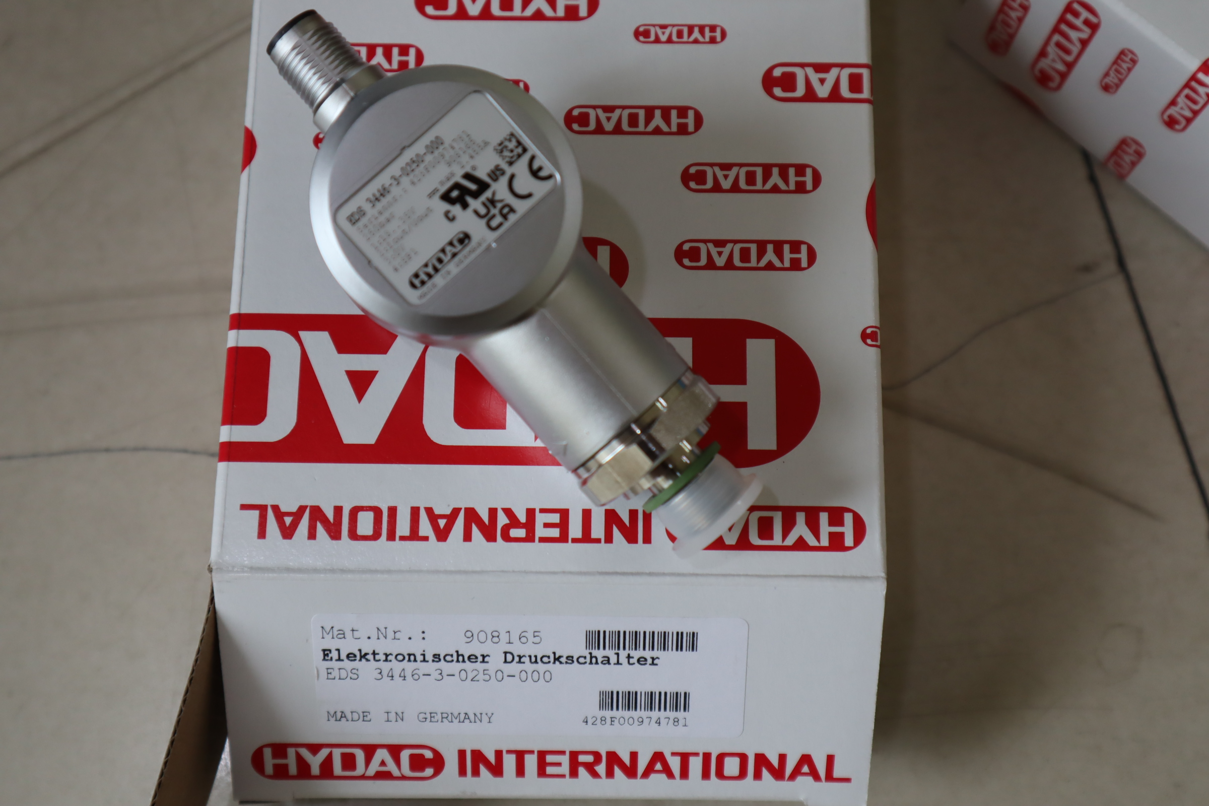 EDS 3446-3-0250-000 908165 贺德克HYDAC压力温度传感器德国产