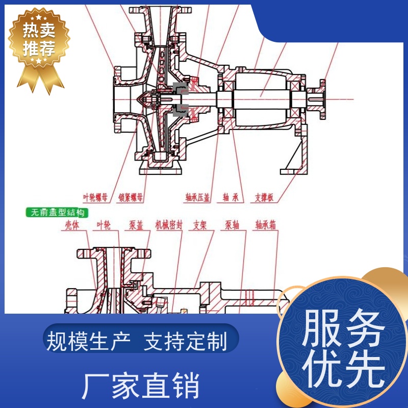 绿环 高温料浆泵 衬氟碳合金 无锡创明双膜片联轴器