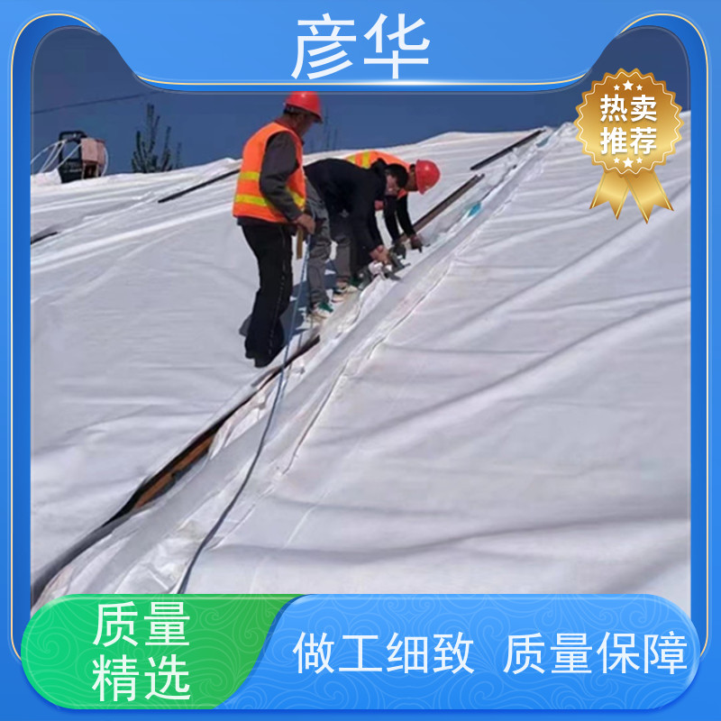 彦华 两布一膜800g 长丝复合土工膜 蓄水池水库景观湖 水利工程用