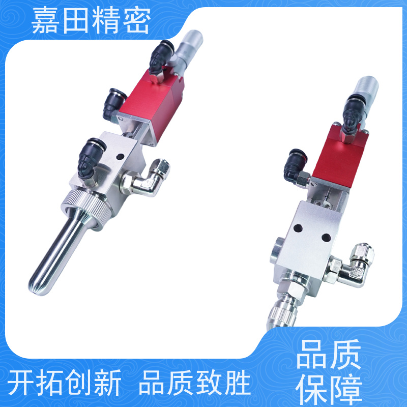 嘉田精密 大流量硅胶点胶阀 气动黄胶白乳胶环氧树脂点胶设备