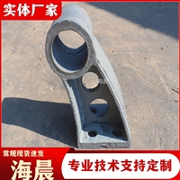 桥梁护栏支架 铸铁牛角架 防撞墙护栏各种尺寸定制 海晨