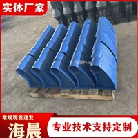 牛角护栏支座 公路桥梁铸铁护栏支架 焊接铸钢立柱 海晨