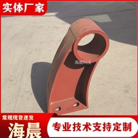 公路桥梁铸铁护栏支架 防撞牛角架扶手支撑架 海晨