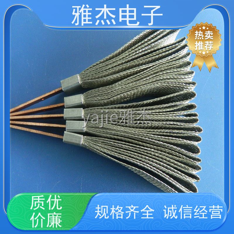 紫铜镀锡铜编织带 接地线编织铜线 铜辫子 管状铜编织线