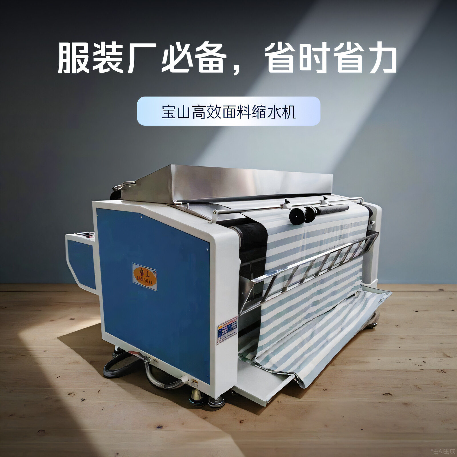 供应制衣设备缩水机218型蒸汽加温烘干冷却布料定型