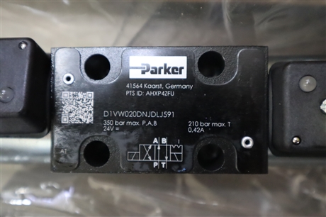 D1VW020DNJDLJ591 派克PARKER电磁阀 S1-024F80 24VDC 0.42A线圈