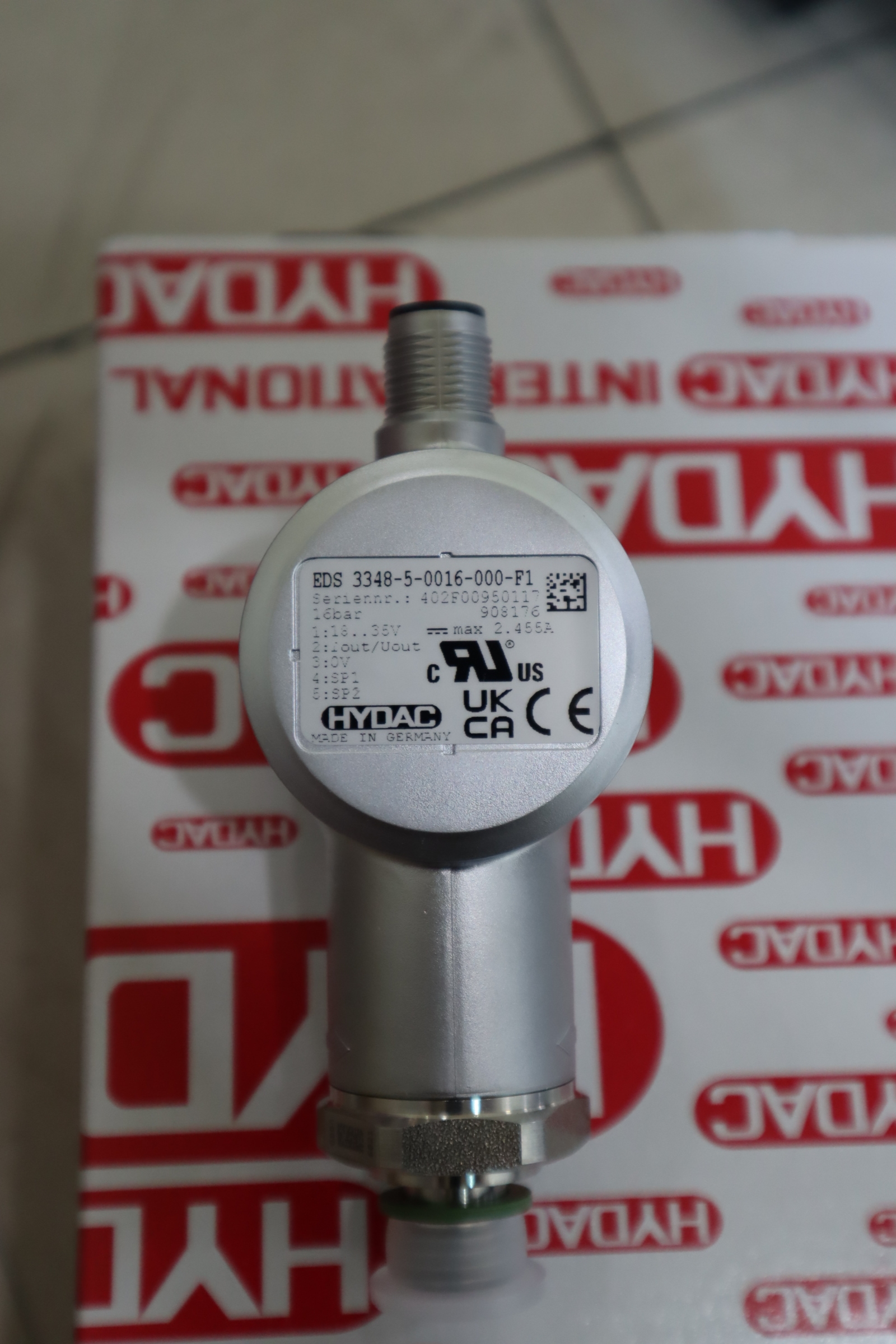 EDS 3348-5-0016-000-F1 908176 德国贺德克HYDAC压力温度传感器