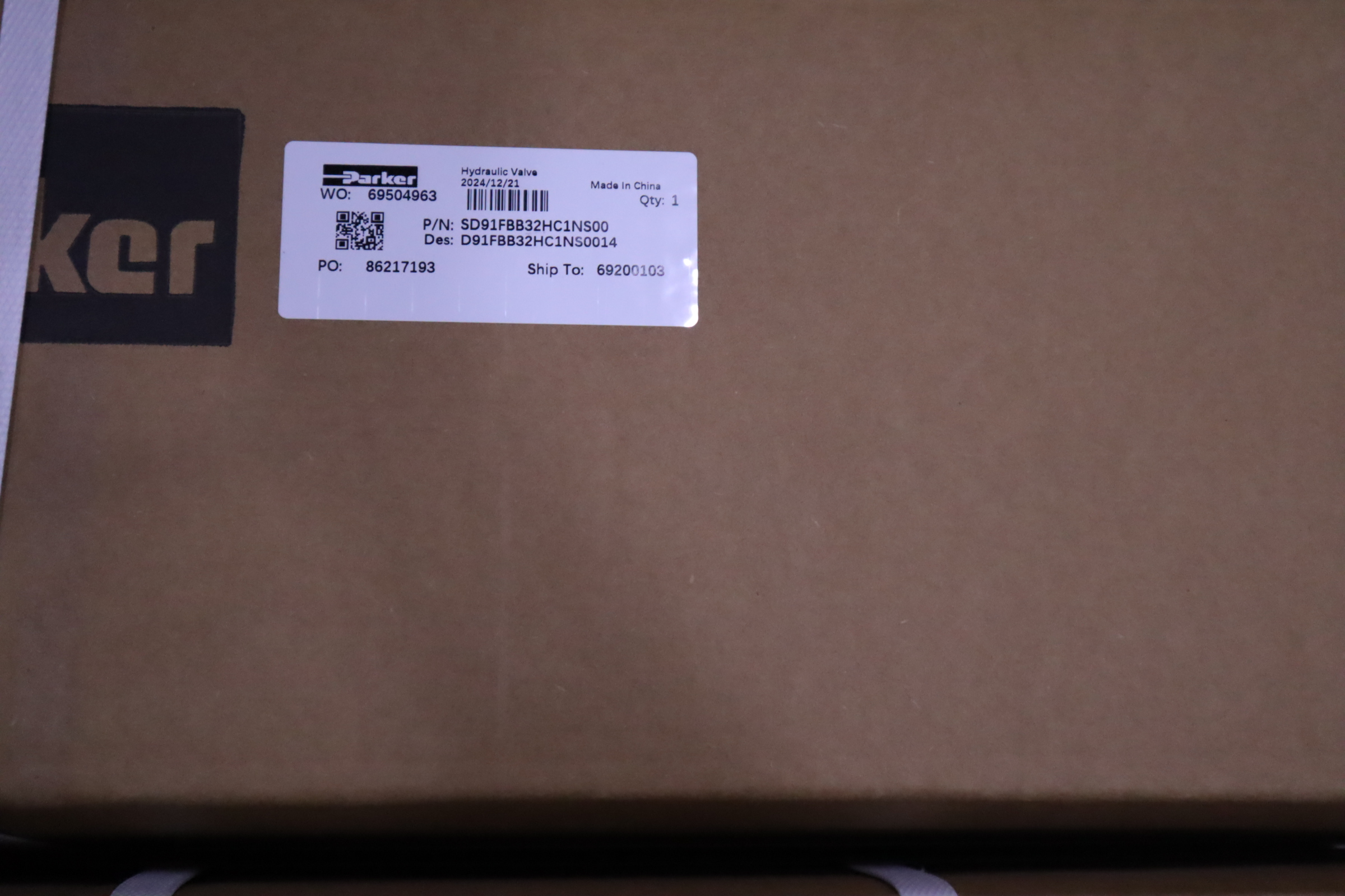 SD91FBB32HC1NS00 D91FBB32HC1NS0014  美国派克PARKER比例阀