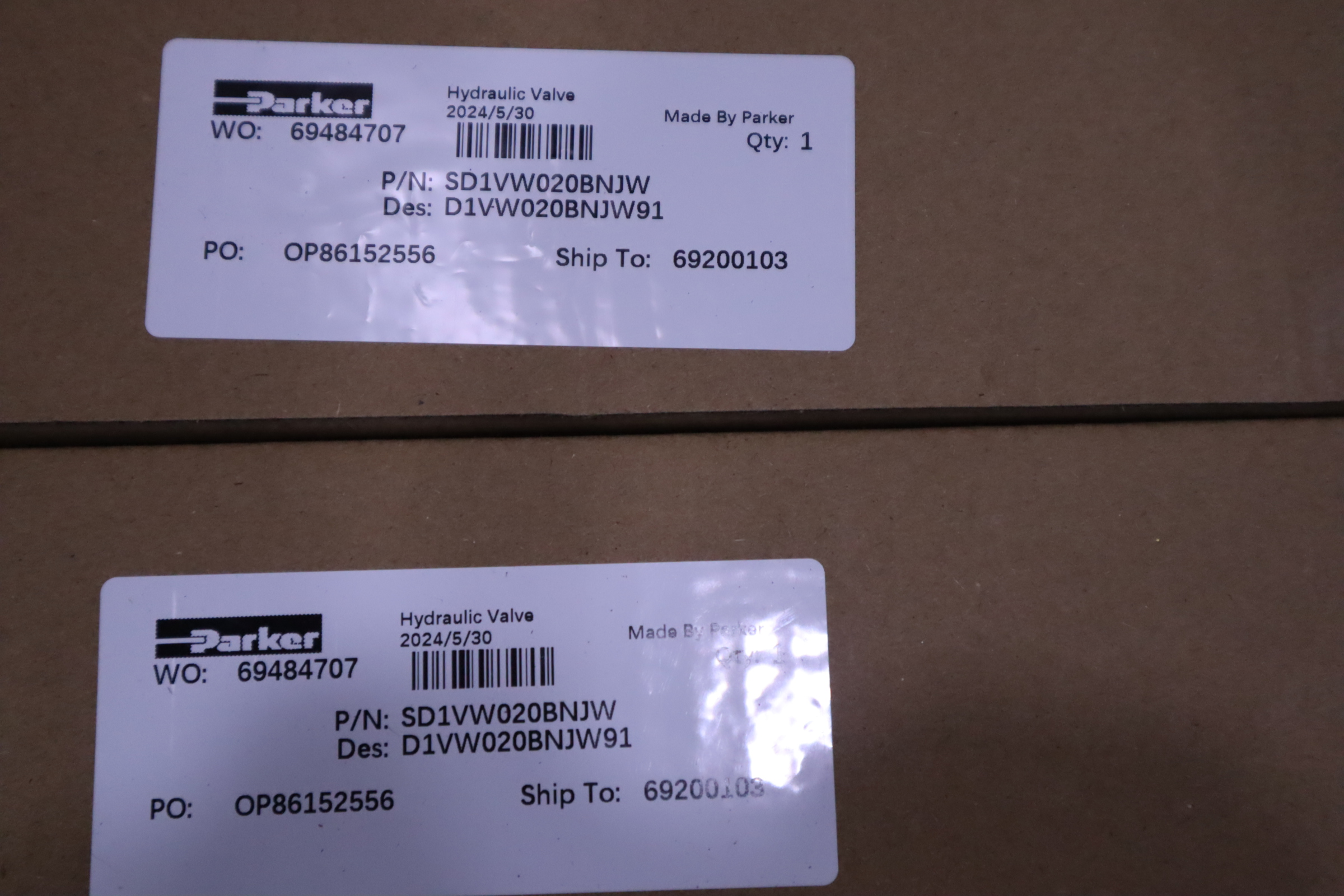 SD1VW020BNJW D1VW020BNJW91 美国派克PARKER 电磁阀