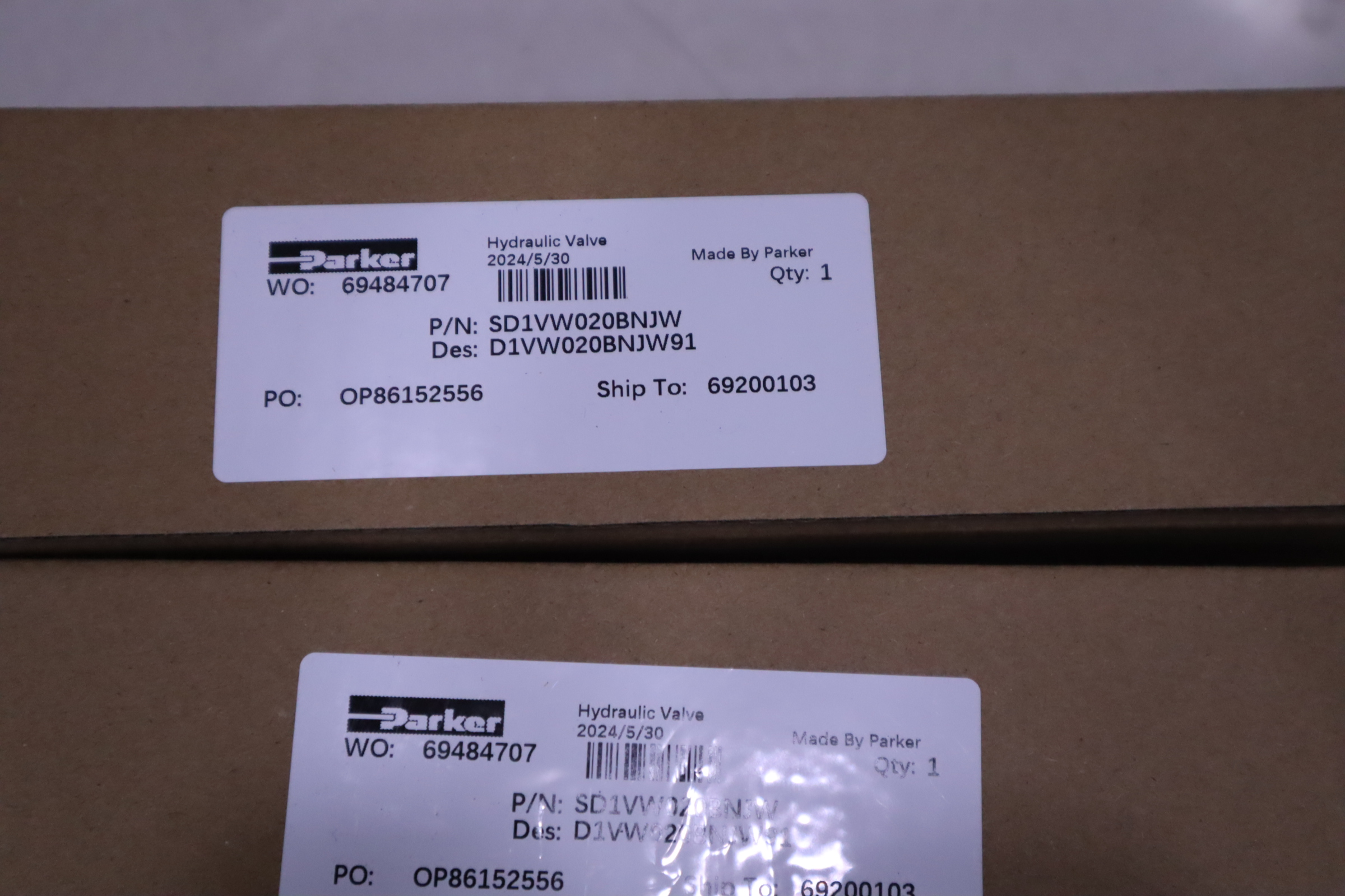 SD1VW020BNJW D1VW020BNJW91 美国派克PARKER 电磁阀